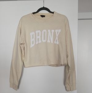 Topshop cropped crewneck sweatshirt